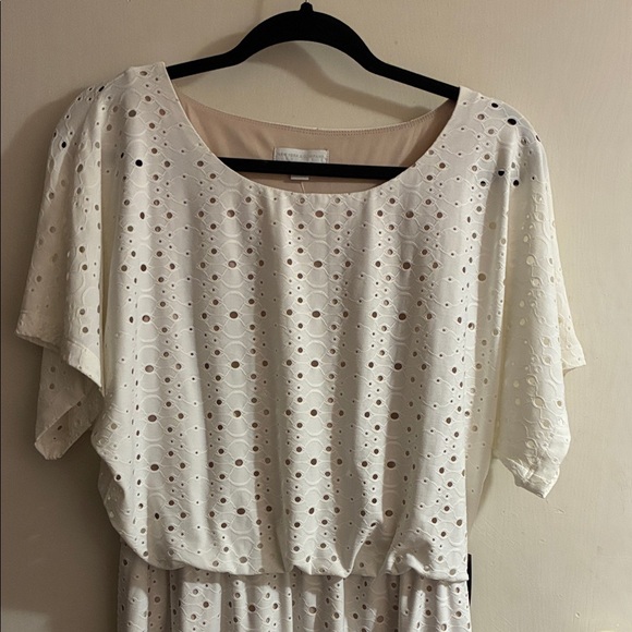 New York & Company Cream Midi Dress - Picture 2 of 6